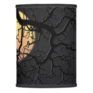 Full Moon and Owl Silhouette Lamp Shade