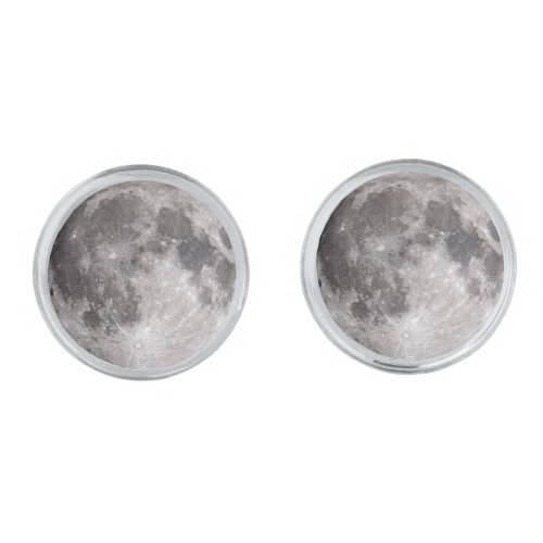 Full Moon Astronomy Image Cufflinks