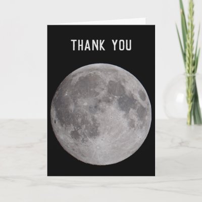 Full Moon Astronomy Theme Card