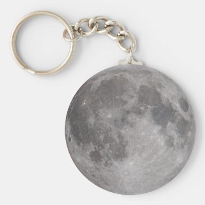 Full Moon Astronomy Theme Keychain