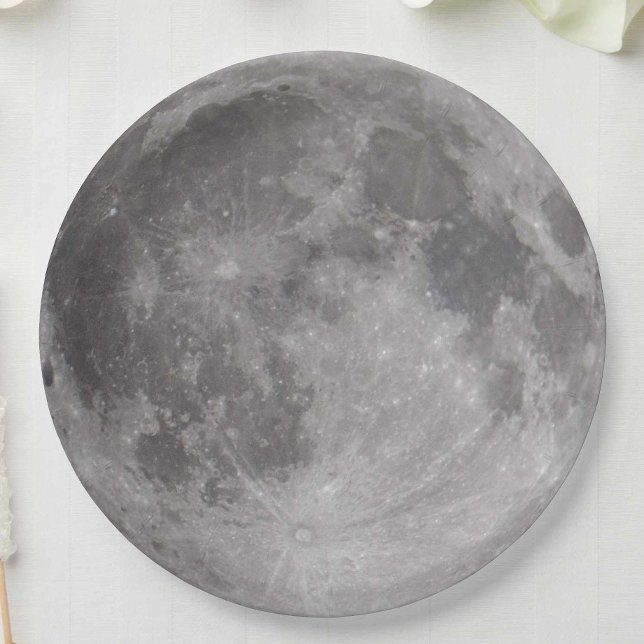 Full Moon Astronomy Theme Paper Plates (Creator Uploaded)