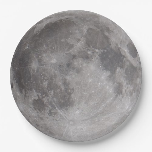 Full Moon Astronomy Theme Paper Plates