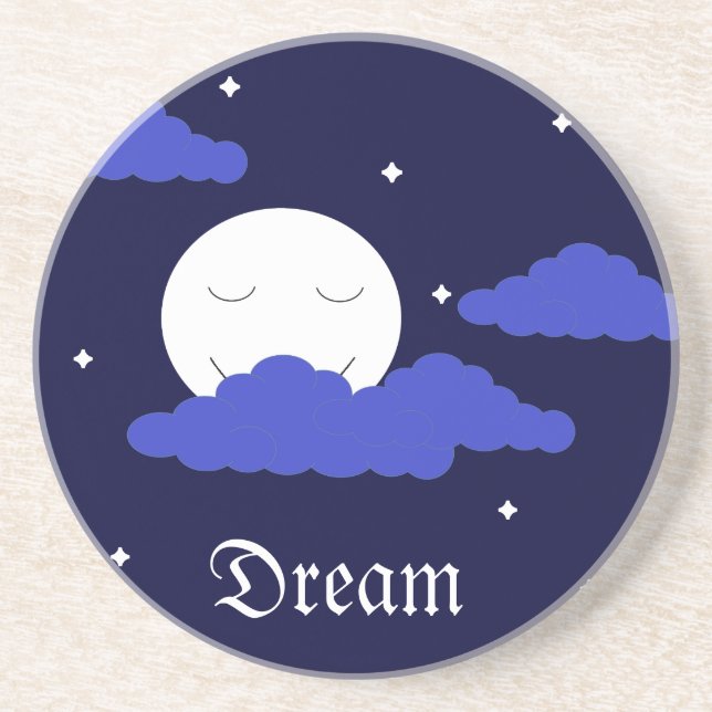 Full Moon at Midnight & Stars Coaster (Front)