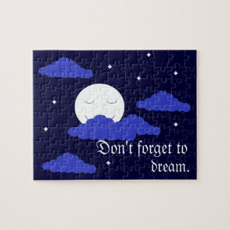 Full Moon at Midnight & Stars:  Jigsaw Puzzle