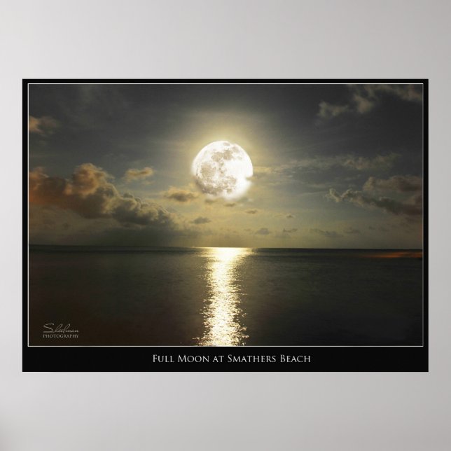 FULL MOON AT SMATHERS BEACH POSTER (Front)