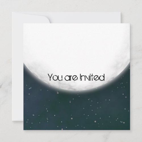 Full Moon Baby Shower Personalized Invitations