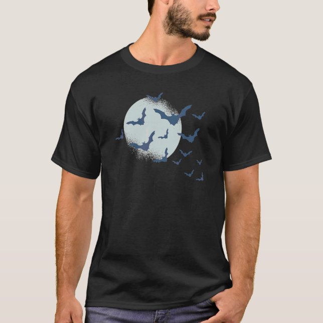 Full Moon Bat Is Designed For Those Who Appreciate T-Shirt (Front)
