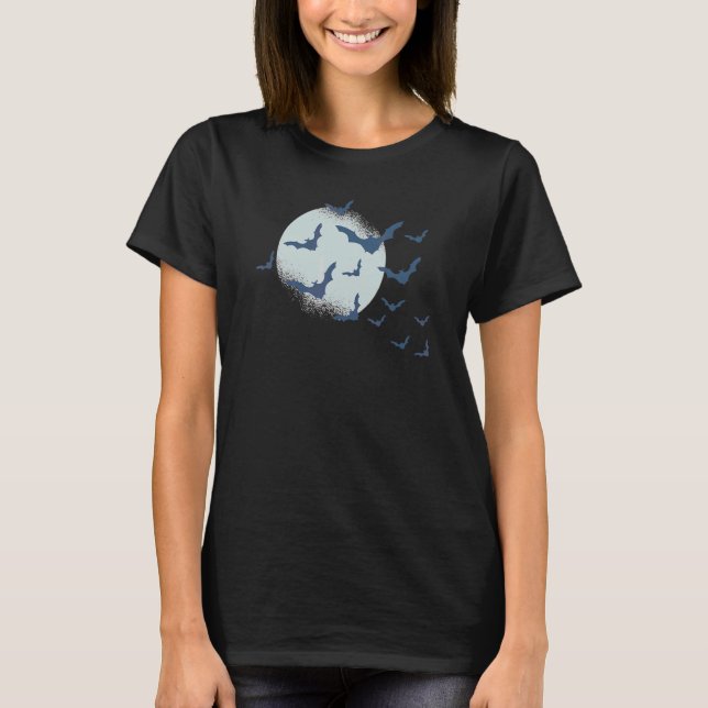 Full Moon Bat Is Designed For Those Who Appreciate T-Shirt (Front)