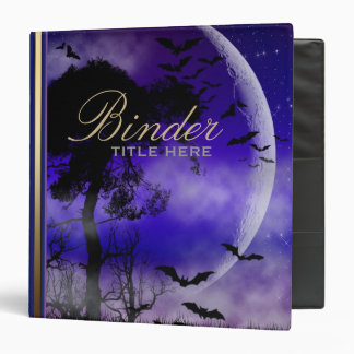 Full Moon Bats Starry Nightsky Album Binder