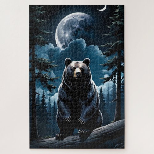 Full Moon Bear Jigsaw Puzzle