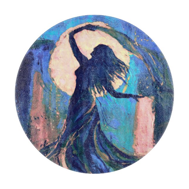 Full Moon Belly Dancer                             Cutting Board (Front)