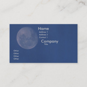 Full Moon Business Card