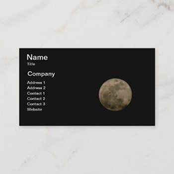 Full Moon Business Card by lynnsphotos at Zazzle