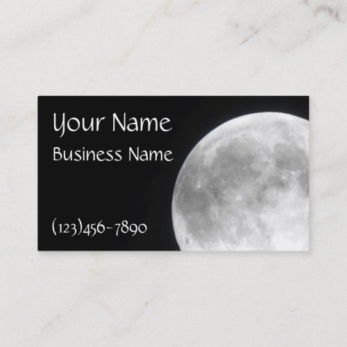 Full Moon Business Cards