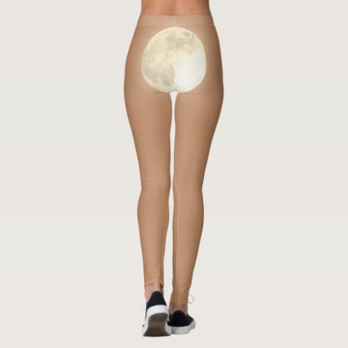 Full Moon Butt Bare Legs Leggings