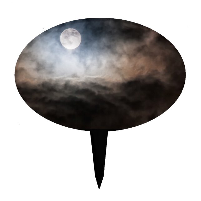 Full moon cake topper (Front)