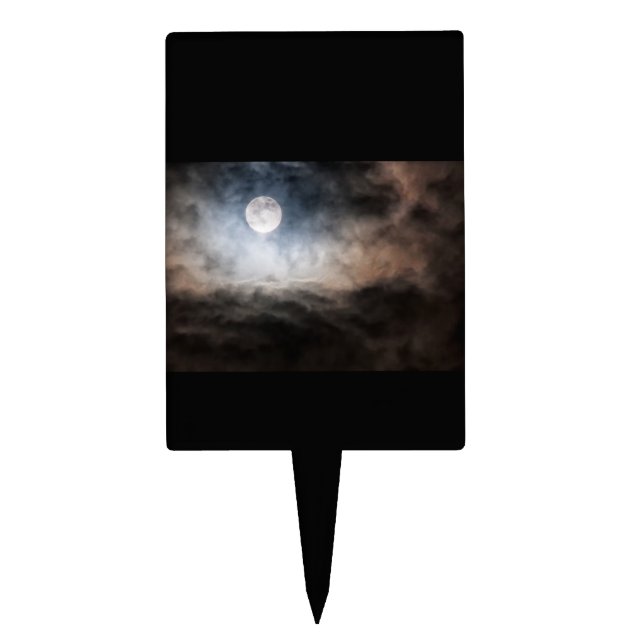 Full moon cake topper (Front)