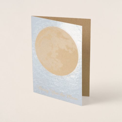 Full Moon Cards Personalized Moon Cards Silver