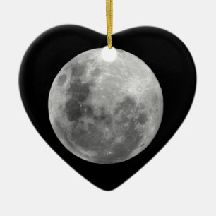 Full Moon Ceramic Ornament