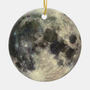 Full Moon Ceramic Ornament