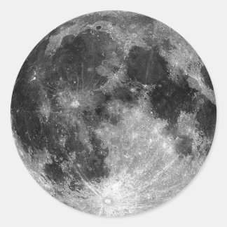 Full Moon Classic Round Sticker