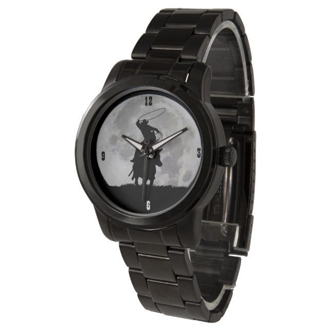 Full Moon Cowboy Roping off of Horse Country Watch (Angled)