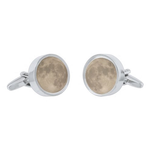 Full Moon Cufflinks Custom Super Moon Cufflinks