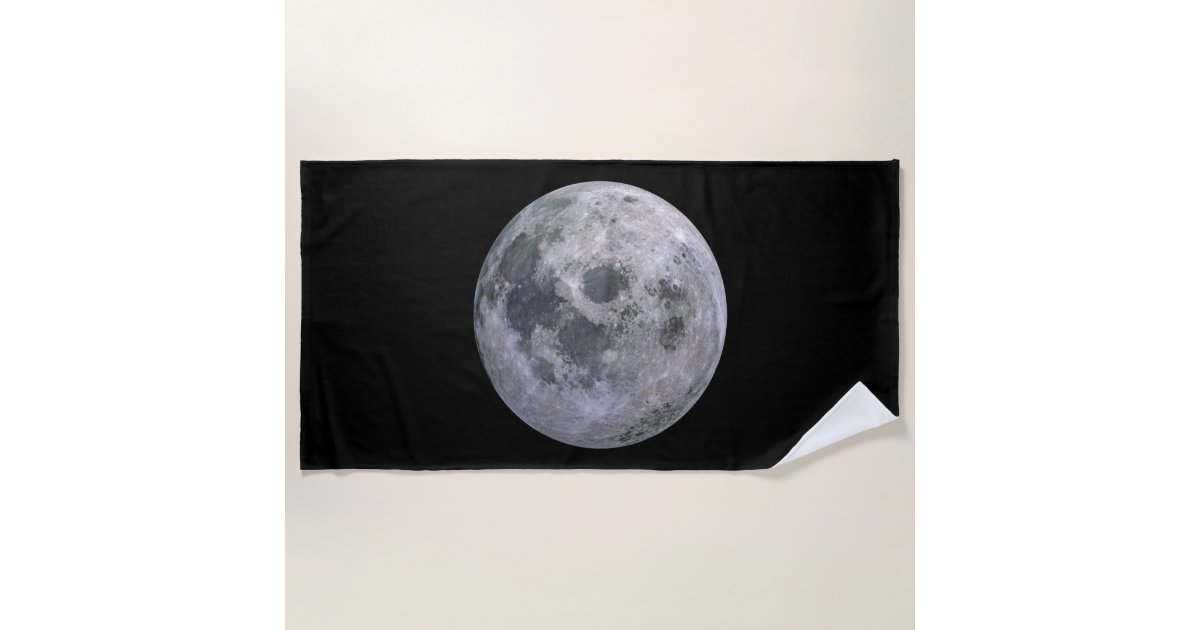 FULL MOON Custom Beach Towel | Zazzle