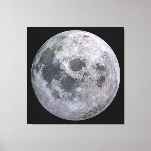 FULL MOON Custom Photography Canvas Print