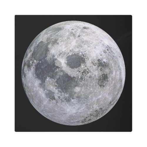 FULL MOON Custom Photography Metal Print