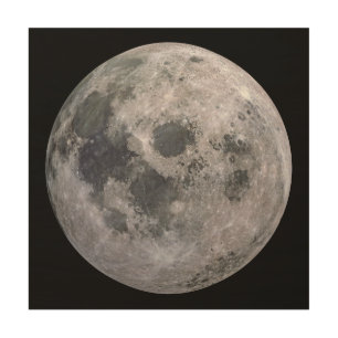FULL MOON Custom Photography Wood Wall Art