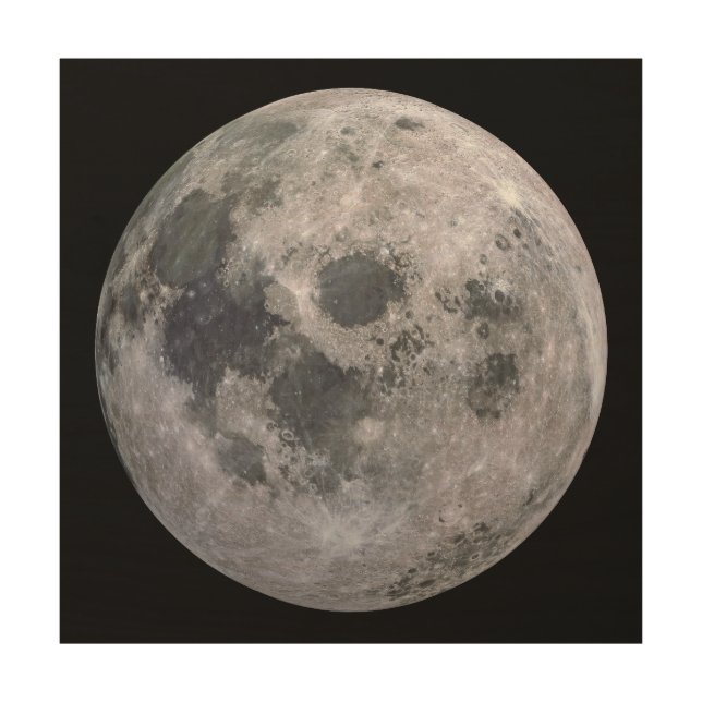 FULL MOON Custom Photography Wood Wall Art (Front)