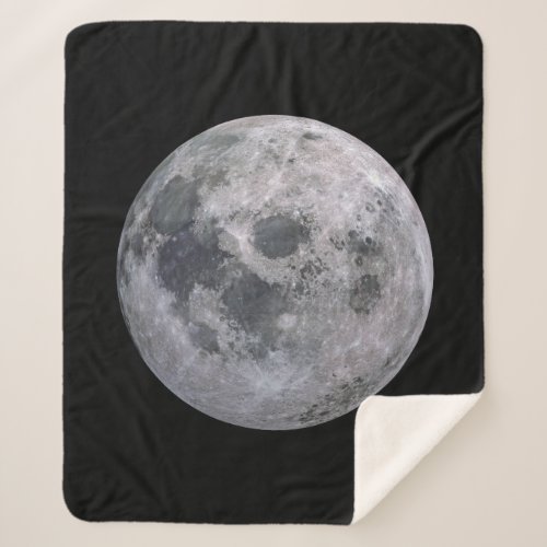 FULL MOON Custom Sherpa Blanket