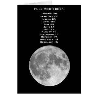 Full Moon Dates  2024 US Eastern Date