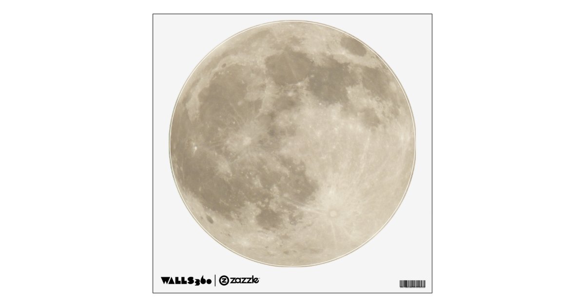 Full Moon Decal | Zazzle