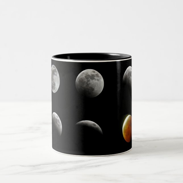 Full Moon Eclipse Two-Tone Coffee Mug (Center)