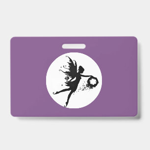 Full Moon Fairies Plastic Badge - Horizontal