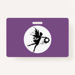 Full Moon Fairies Plastic Badge - Horizontal