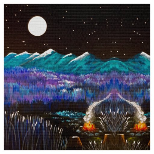 Full Moon Fire Fabric