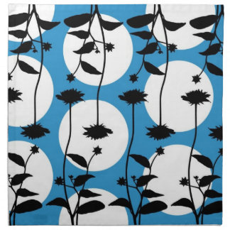 full moon flowers napkin