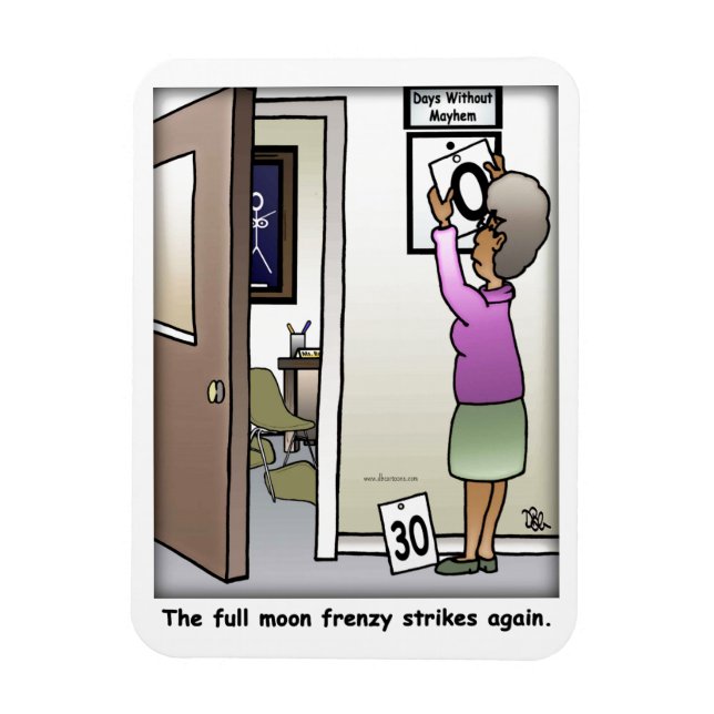 Full Moon Frenzy Flexible Magnet (Vertical)