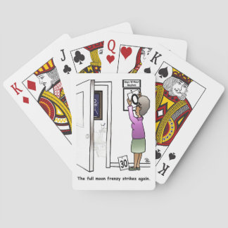 Full Moon Frenzy Funny Poker Cards