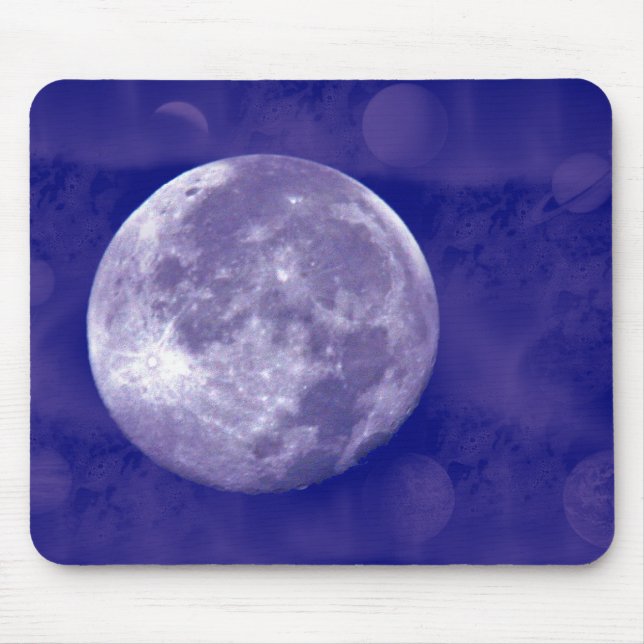 Full Moon Galaxy Mouse Pad (Front)