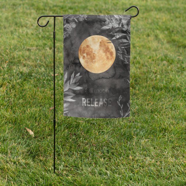 Full Moon Garden Flag (In SItu)