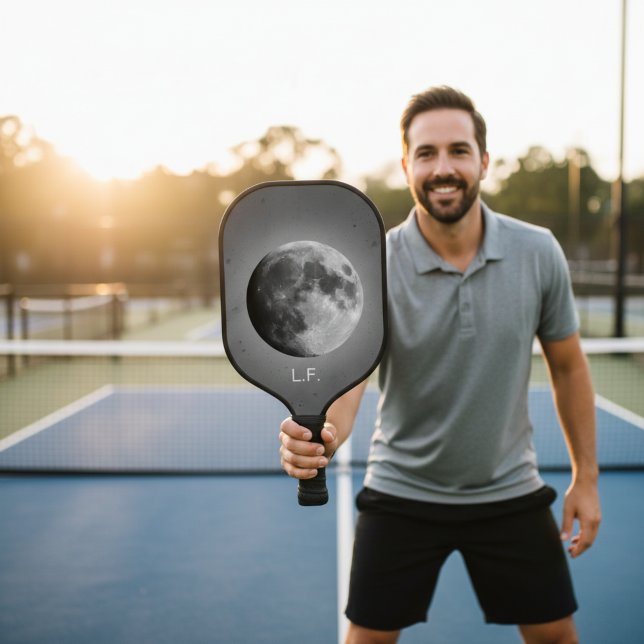 Full Moon Graphic Personalized Pickleball Paddle (Creator Uploaded)