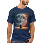 Full Moon Greets Lone Traveler