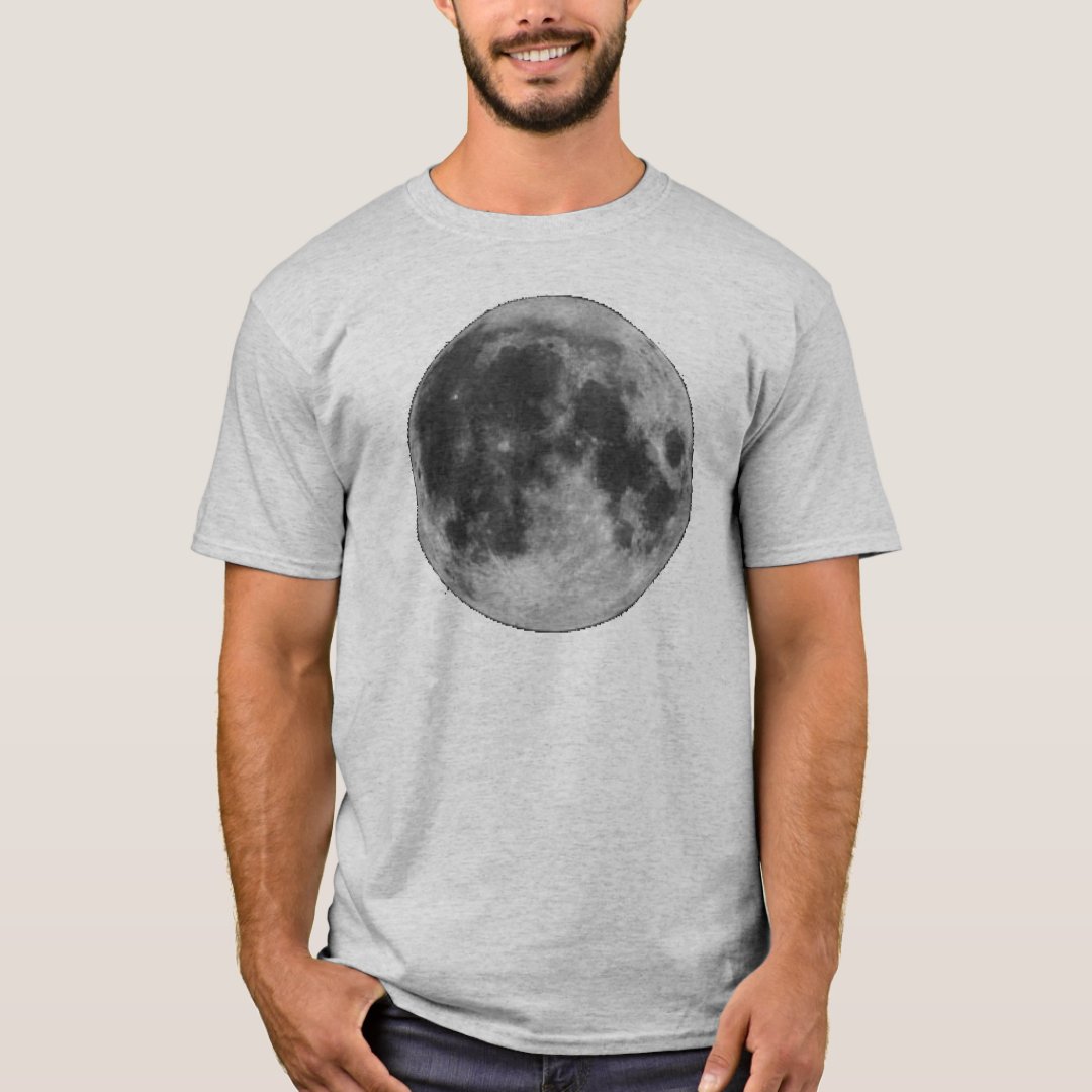 Full Moon Grunge Shirt | Zazzle