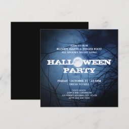 Full Moon Halloween Party invitation | Zazzle