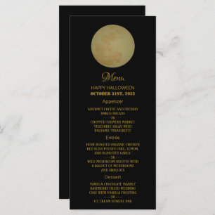 Full Moon, Halloween Party Menu