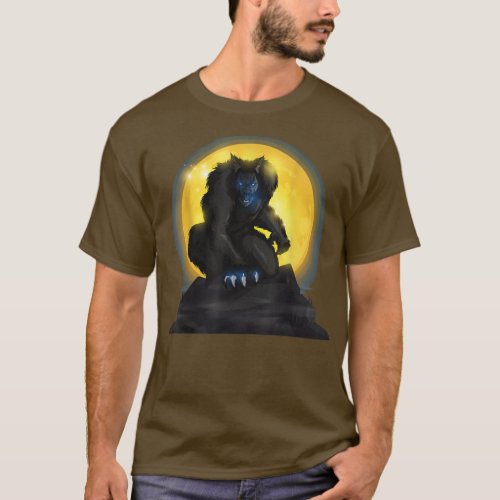 Full Moon  Halloween Werewolf 880  T_Shirt